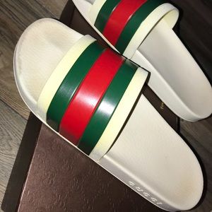 Authentic Gucci’s Men’s Rubber Slide Sandal